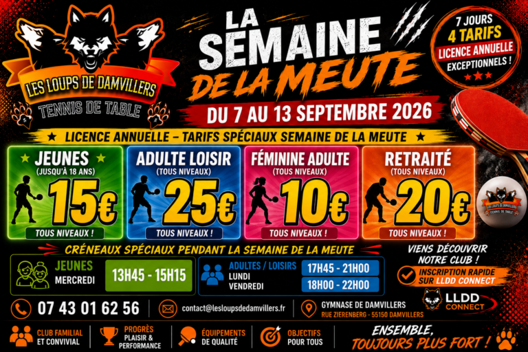 🐺 J-8 : LA SEMAINE DE LA MEUTE APPROCHE !